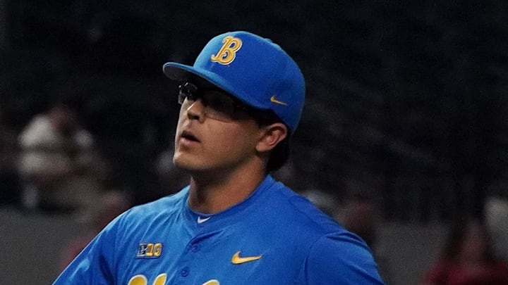 Mar 1, 2026; Arlington, TX, USA; UCLA Bruins against Mississippi State Bulldogs during the Amegy Bank College Baseball Series at Globe Life Field. Mandatory Credit: Dustin Safranek-Imagn Images