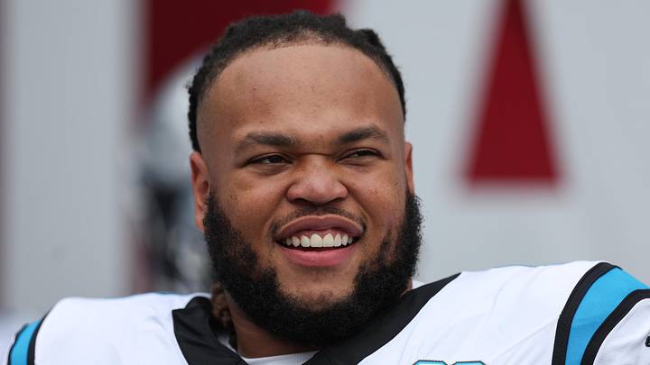 Carolina Panthers offensive lineman Robert Hunt