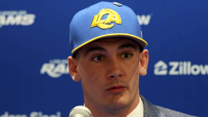 Los Angeles Rams first-round draft pick Ty Simpson. Mandatory Credit: Kiyoshi Mio-Imagn Images Los Angeles Rams first-round draft pick Ty Simpson. Mandatory Credit: Kiyoshi Mio-Imagn Images