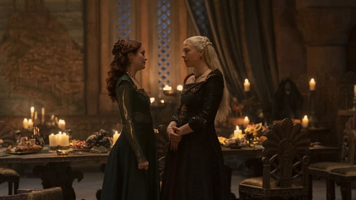 Photograph by Ollie Upton / HBO House of the Dragon Emma D'Arcy Olivia Cooke Rhaenyra Targaryen Alicent Hightower The Lord of the Tides Episode 108