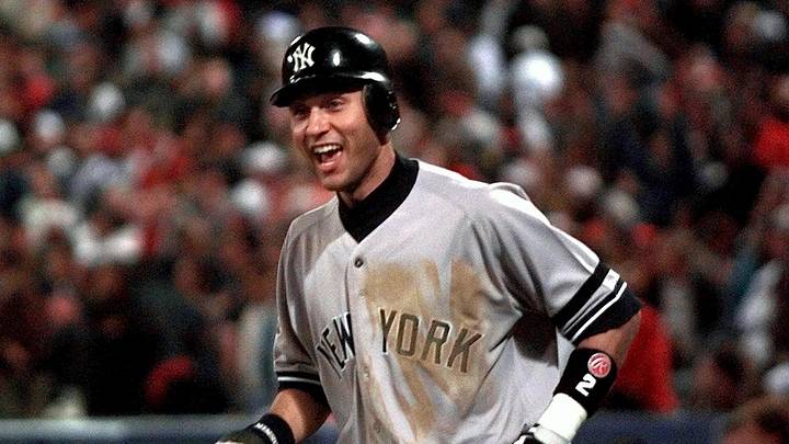 Derek Jeter's 1996 World Series jersey is back after 30 years. Derek Jeter's 1996 World Series jersey is back after 30 years.
