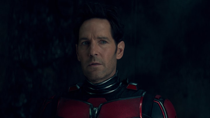 Paul Rudd as Scott Lang/Ant-Man in Marvel Studios' ANT-MAN AND THE WASP: QUANTUMANIA. Photo courtesy of Marvel Studios. © 2022 MARVEL.