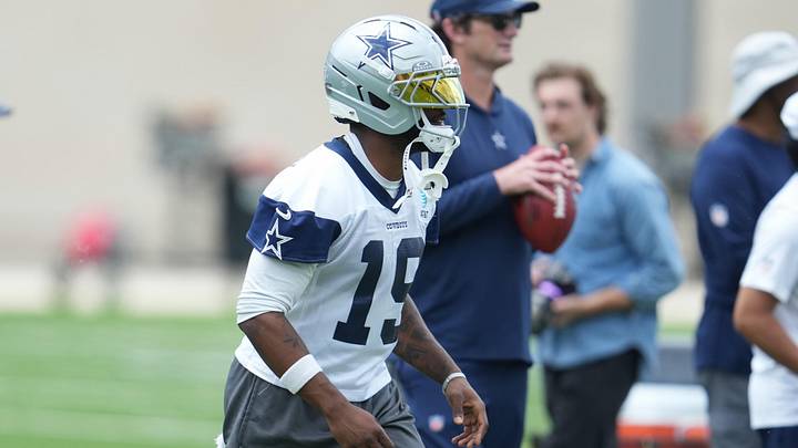 Dallas Cowboys wide receiver Ryan Flournoy goes through a drill during practice at the Star Training Facility Dallas Cowboys wide receiver Ryan Flournoy goes through a drill during practice at the Star Training Facility