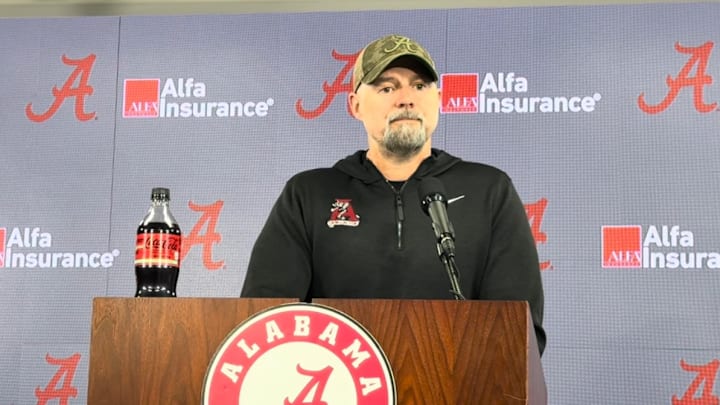 Alabama offensive coordinator Ryan Grubb.