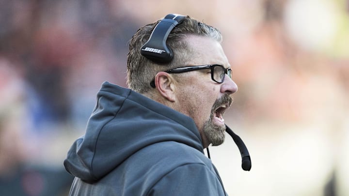 Dec 9, 2018; Cleveland, OH, USA; Cleveland Browns head coach Gregg Williams reacts during the second half against the Carolina Panthers at FirstEnergy Stadium. Mandatory Credit: Ken Blaze-Imagn Images Dec 9, 2018; Cleveland, OH, USA; Cleveland Browns head coach Gregg Williams reacts during the second half against the Carolina Panthers at FirstEnergy Stadium. Mandatory Credit: Ken Blaze-Imagn Images