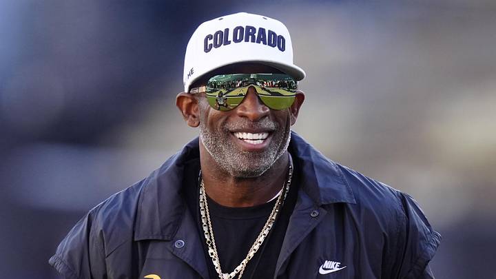 Nov 1, 2025; Boulder, Colorado, USA; Colorado Buffaloes head coach Deion Sanders before the game against the Arizona Wildcats at Folsom Field. Mandatory Credit: Ron Chenoy-Imagn Images Nov 1, 2025; Boulder, Colorado, USA; Colorado Buffaloes head coach Deion Sanders before the game against the Arizona Wildcats at Folsom Field. Mandatory Credit: Ron Chenoy-Imagn Images