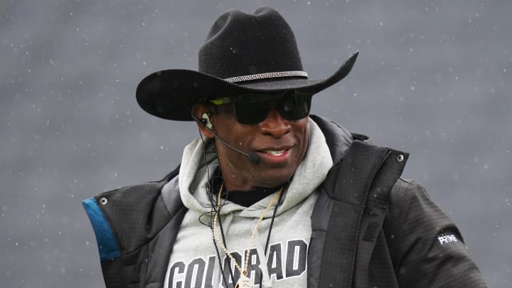 Apr 27, 2024; Boulder, CO, USA; Colorado Buffaloes head coach Deion Sanders during a spring game.