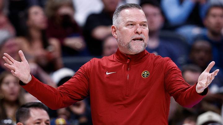 Mar 24, 2025; Denver, Colorado, USA; Denver Nuggets head coach Michael Malone gestures in the third quarter against the Chicago Bulls at Ball Arena. Mandatory Credit: Isaiah J. Downing-Imagn Images Mar 24, 2025; Denver, Colorado, USA; Denver Nuggets head coach Michael Malone gestures in the third quarter against the Chicago Bulls at Ball Arena. Mandatory Credit: Isaiah J. Downing-Imagn Images