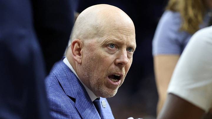 Mar 20, 2026; Philadelphia, PA, USA; UCLA Bruins head coach Mick Cronin in the second half during a first round game of the men's 2026 NCAA Tournament at Xfinity Mobile Arena. Mandatory Credit: Bill Streicher-Imagn Images