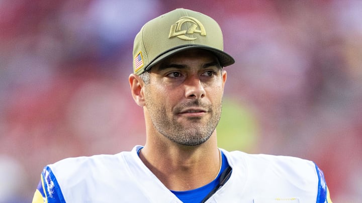 Los Angeles Rams quarterback Jimmy Garoppolo Los Angeles Rams quarterback Jimmy Garoppolo