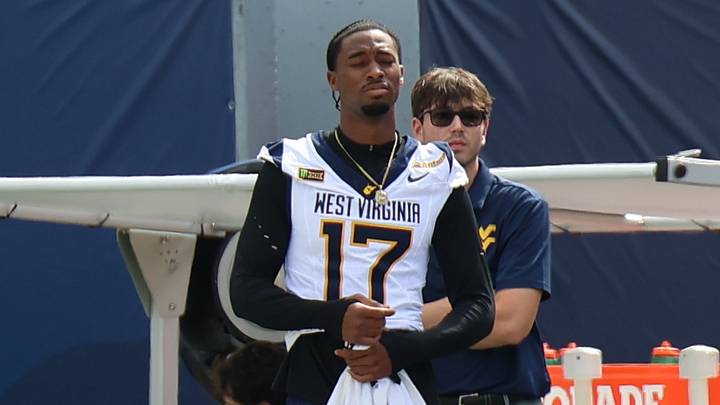 West Virginia University receiver Prince Strachan