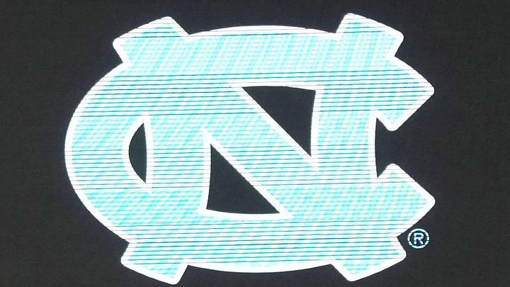 Mar 27, 2024; Los Angeles, CA, USA; The North Carolina Tar Heels logo on the video board during practice prior to NCAA Tournament at West Regional at Crypto.com Arena. Mandatory Credit: Kirby Lee-Imagn Images Mar 27, 2024; Los Angeles, CA, USA; The North Carolina Tar Heels logo on the video board during practice prior to NCAA Tournament at West Regional at Crypto.com Arena. Mandatory Credit: Kirby Lee-Imagn Images
