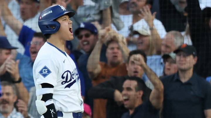 Los Angeles Dodgers designated hitter Shohei Ohtani (17) reacts after hitting a three-run home run during the second inning against the Milwaukee Brewers in game four of the NLCS for the 2026 MLB Playoffs at Uniqlo Field at Dodger Stadium on Oct. 15, 2026. Los Angeles Dodgers designated hitter Shohei Ohtani (17) reacts after hitting a three-run home run during the second inning against the Milwaukee Brewers in game four of the NLCS for the 2026 MLB Playoffs at Uniqlo Field at Dodger Stadium on Oct. 15, 2026.