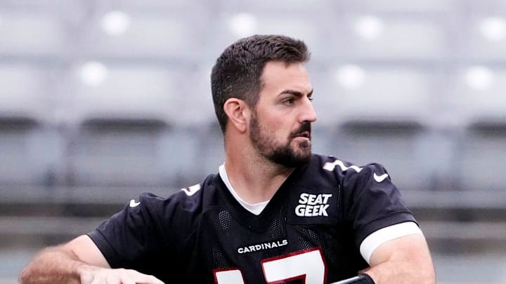 Arizona Cardinals quarterback David Blough during training camp at State Farm Stadium.