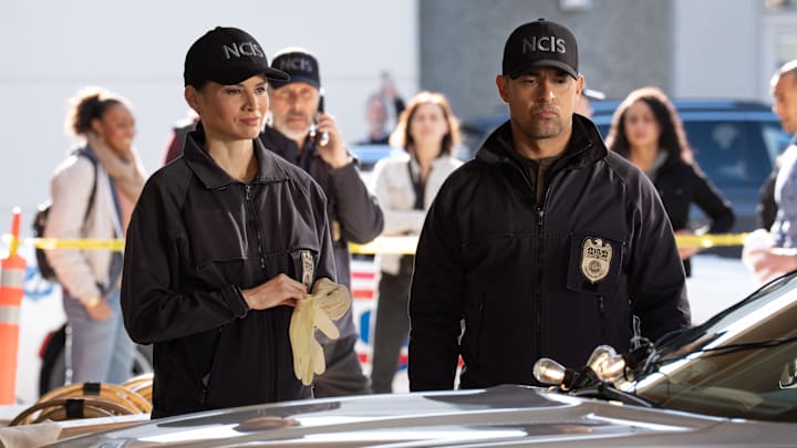 NCIS - 23 - 505— “Fleeting” – Pictured (L-R): Sean Murray as Timothy McGee and Katrina Law as Jessica Knight 