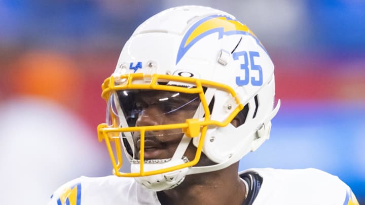 Former Los Angeles Chargers cornerback Dicaprio Bootle (35) against the Arizona Cardinals 