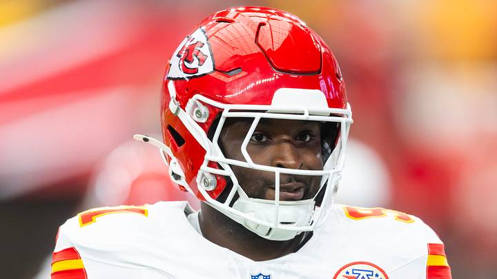 Kansas City Chiefs defensive end Felix Anudike-Uzomah (91) looks on Kansas City Chiefs defensive end Felix Anudike-Uzomah (91) looks on