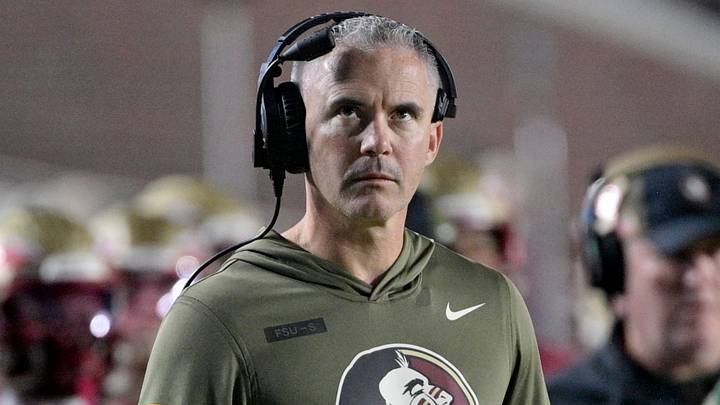 Nov 15, 2025; Tallahassee, Florida, USA; Florida State Seminoles head coach Mike Norvell during the second half against the Virginia Tech Hokies at Doak S. Campbell Stadium. Mandatory Credit: Melina Myers-Imagn Images Nov 15, 2025; Tallahassee, Florida, USA; Florida State Seminoles head coach Mike Norvell during the second half against the Virginia Tech Hokies at Doak S. Campbell Stadium. Mandatory Credit: Melina Myers-Imagn Images