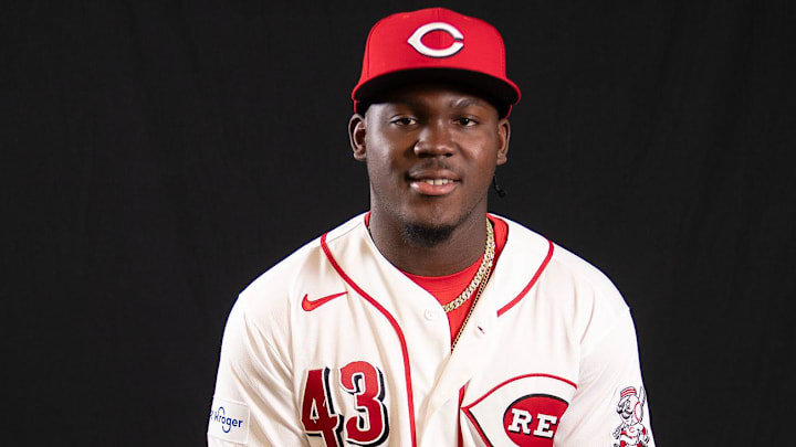 Cincinnati Reds outfielder Hector Rodriguez (43) 