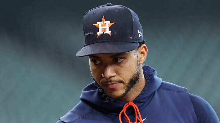 Jun 16, 2026; Houston, Texas, USA; Houston Astros shortstop Jeremy Pena (3) on the field before the game against the Detroit Tigers at Daikin Park. Mandatory Credit: Troy Taormina-Imagn Images