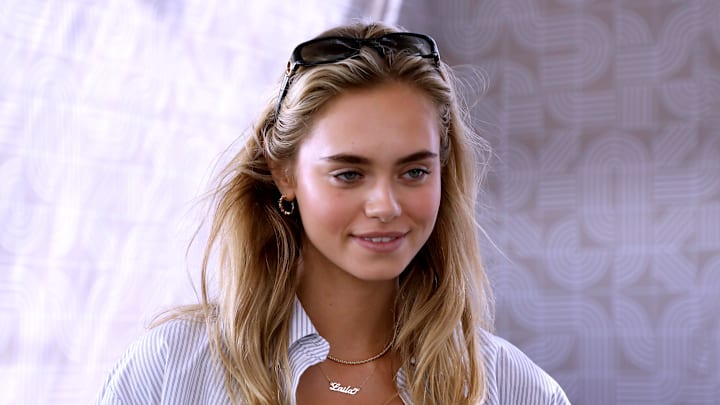 Laila Hasanovic at the F1 Mexico City Grand Prix when she was dating Mick Schumacher.