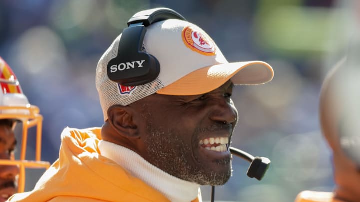 Oct 5, 2025; Seattle, Washington, USA; Tampa Bay Buccaneers head coach Todd Bowles on the sidelines during the first half of a game against the Seattle Seahawks at Lumen Field. Mandatory Credit: Joe Nicholson-Imagn Images Oct 5, 2025; Seattle, Washington, USA; Tampa Bay Buccaneers head coach Todd Bowles on the sidelines during the first half of a game against the Seattle Seahawks at Lumen Field. Mandatory Credit: Joe Nicholson-Imagn Images