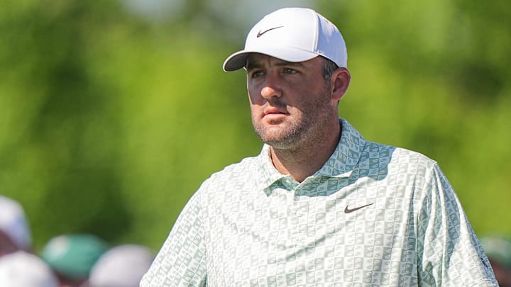 Scottie Scheffler shot a first-round, 2-under 70 at the Masters. Scottie Scheffler shot a first-round, 2-under 70 at the Masters.