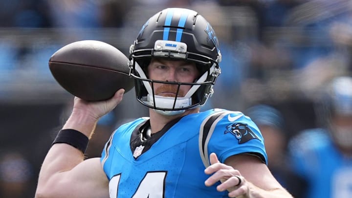 Carolina Panthers quarterback Andy Dalton Carolina Panthers quarterback Andy Dalton