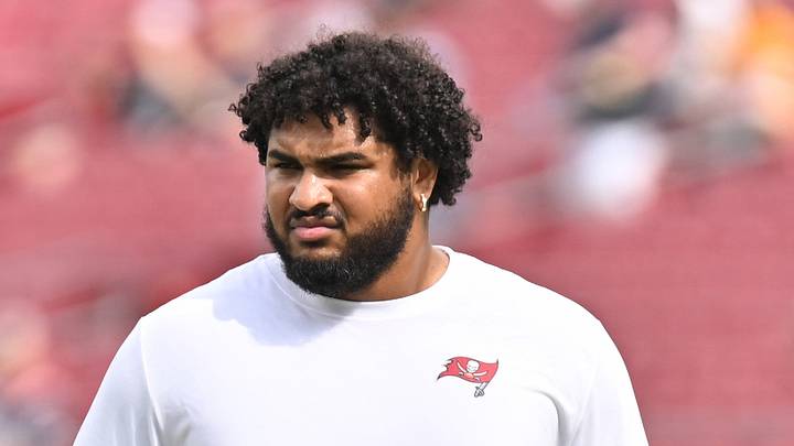 Tampa Bay Buccaneers tackle Tristan Wirfs (78) before the start of the game against the New England Patriots Tampa Bay Buccaneers tackle Tristan Wirfs (78) before the start of the game against the New England Patriots