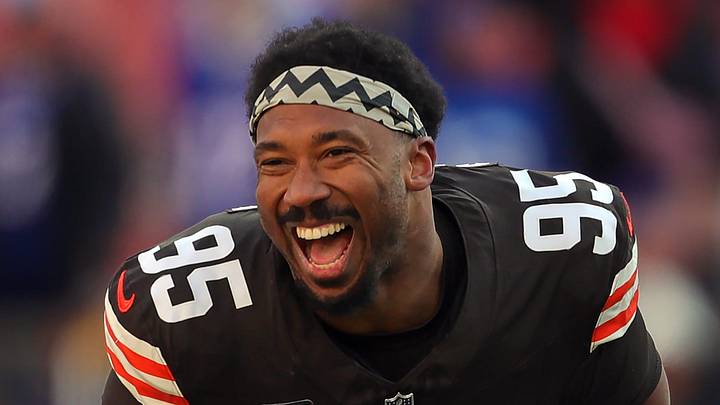 Cleveland Browns defensive end Myles Garrett. Cleveland Browns defensive end Myles Garrett.
