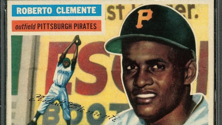 Bids for a Roberto Clemente rookie card are expected to reach near or above seven figures at Sotheby's Holy Grails Auction.