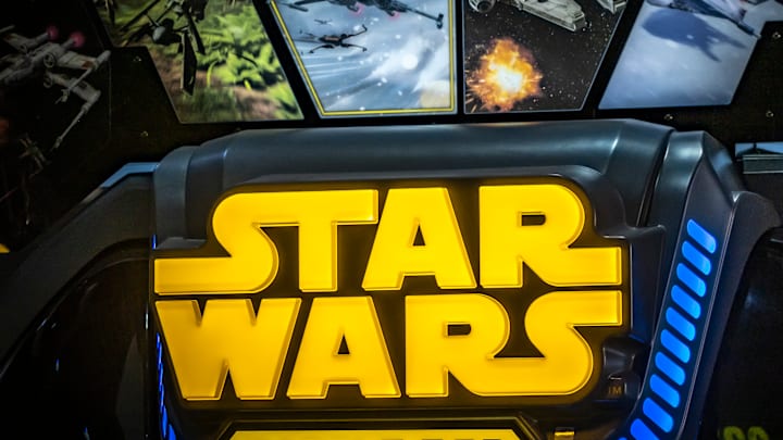 Star Wars video game logo seen during the festival.
The...
