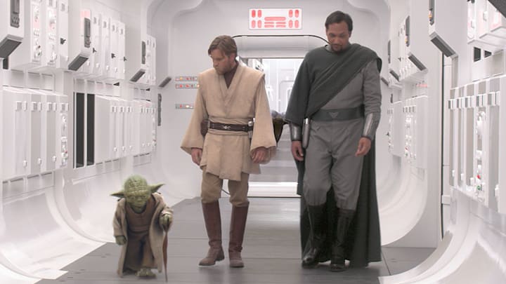 Star Wars: Episode III - Revenge of the Sith. Yoda, Obi-Wan Kenobi, Bail Organa. Image Credit: StarWars.com