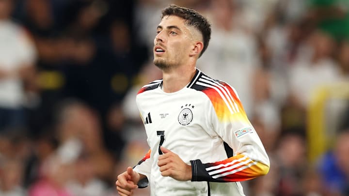 Kai Havertz, attaquant allemand. Kai Havertz, attaquant allemand.