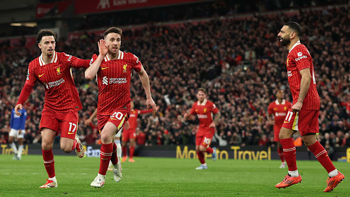 Diogo Jota tem nove gols e três assistências pelo clube na temporada 2024/25