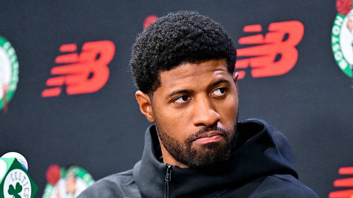 September 15, 2026; Boston, Massachusetts, USA; Boston Celtics forward Paul George (13) looks on during a press conference at The Auerbach Center at Boston Landing. Mandatory Credit: Eric Canha-Imagn Images September 15, 2026; Boston, Massachusetts, USA; Boston Celtics forward Paul George (13) looks on during a press conference at The Auerbach Center at Boston Landing. Mandatory Credit: Eric Canha-Imagn Images