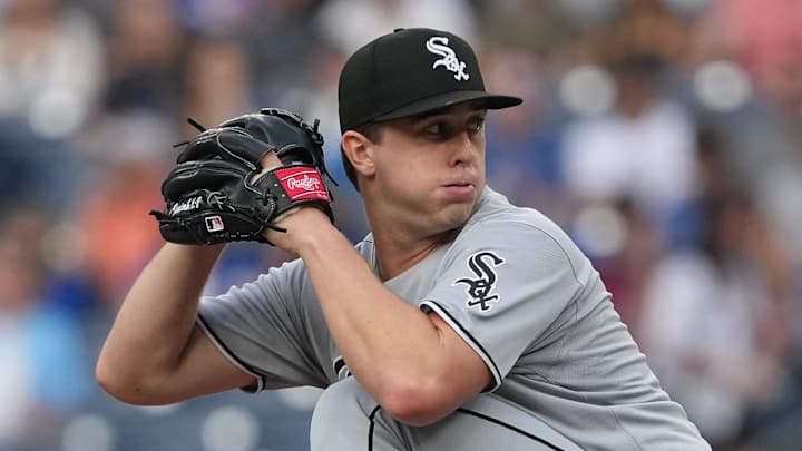White Sox pitcher Grant Taylor (31) throws against the Toronto Blue Jays at Rogers Centre. White Sox pitcher Grant Taylor (31) throws against the Toronto Blue Jays at Rogers Centre.