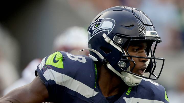 Seattle Seahawks running back Jadarian Price runs during the second quarter against the New England Patriots. Seattle Seahawks running back Jadarian Price runs during the second quarter against the New England Patriots.