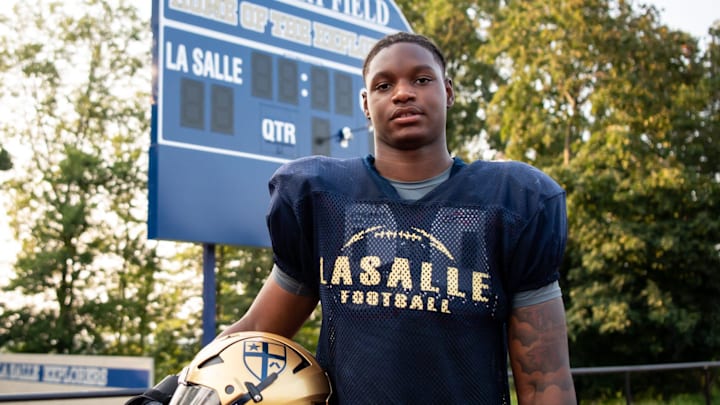 La Salle's 2025 football roster includes standouts like linebacker Zykee Scott. La Salle's 2025 football roster includes standouts like linebacker Zykee Scott.
