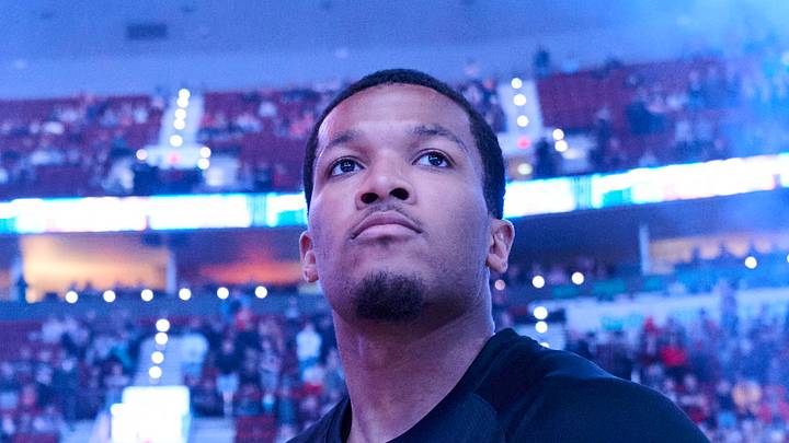 Portland Trail Blazers guard Chris Youngblood before a game against the New Orleans Pelicans.