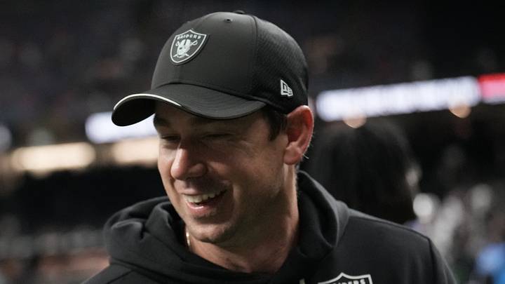 Sep 27, 2026; New Orleans, Louisiana, USA; Las Vegas Raiders head coach Klint Kubiak and quarterbacks coach Mike Sullivan celebreate after defeating the Las Vegas Raiders at Caesars Superdome. Mandatory Credit: Matthew Hinton-Imagn Images Sep 27, 2026; New Orleans, Louisiana, USA; Las Vegas Raiders head coach Klint Kubiak and quarterbacks coach Mike Sullivan celebreate after defeating the Las Vegas Raiders at Caesars Superdome. Mandatory Credit: Matthew Hinton-Imagn Images
