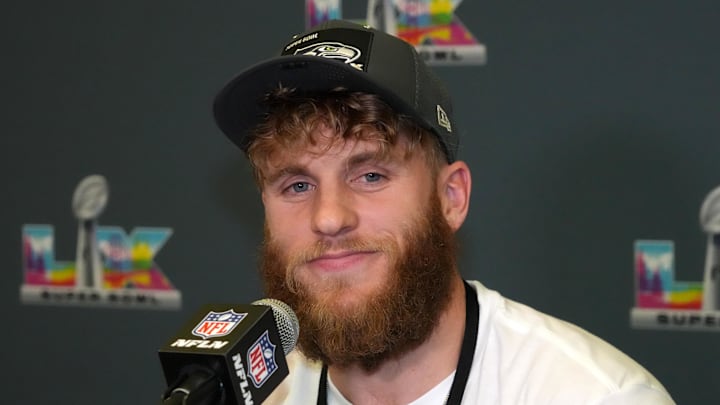 Feb 3, 2026; San Jose, CA, USA; Seattle Seahawks wide receiver Cooper Kupp (10) speaks to the media at Super Bowl LX press conference at the San Jose Convention Center. Mandatory Credit: Kirby Lee-Imagn Images