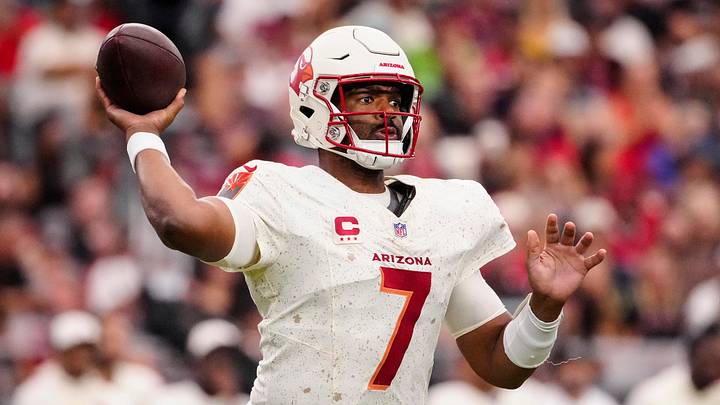 Arizona Cardinals quarterback Jacoby Brissett (7) throws a pass against the Seattle Seahawks during a game at State Farm Stadium in Glendale, Ariz. on Sept. 20, 2026. Arizona Cardinals quarterback Jacoby Brissett (7) throws a pass against the Seattle Seahawks during a game at State Farm Stadium in Glendale, Ariz. on Sept. 20, 2026.