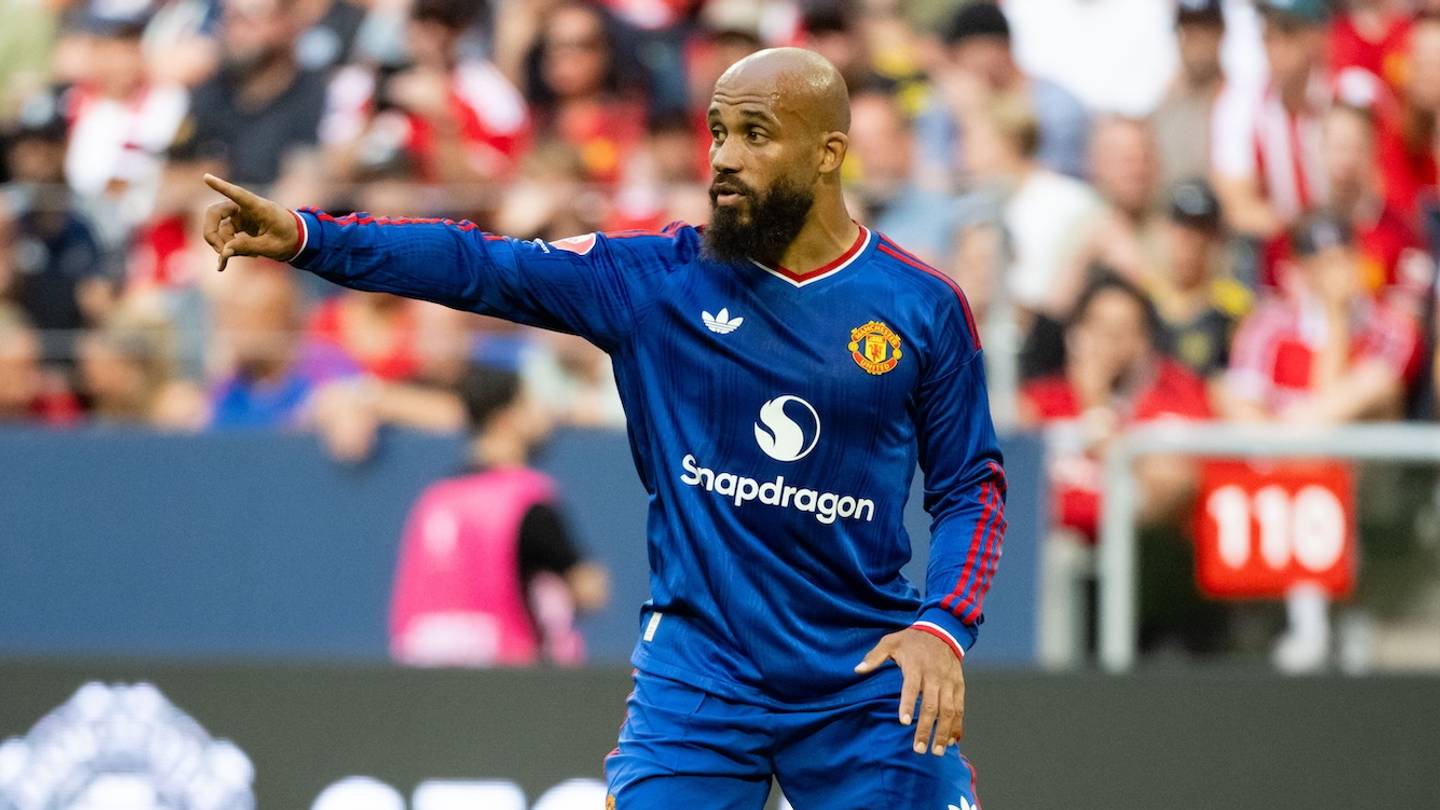 Action from Manchester United's pre-season match against Atlético Madrid at the Strawberry Arena in Stockholm.
