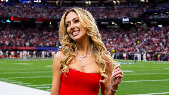 Brittany Mahomes, wife of Kansas City Chiefs quarterback Patrick Mahomes, poses for a photo . Brittany Mahomes, wife of Kansas City Chiefs quarterback Patrick Mahomes, poses for a photo .