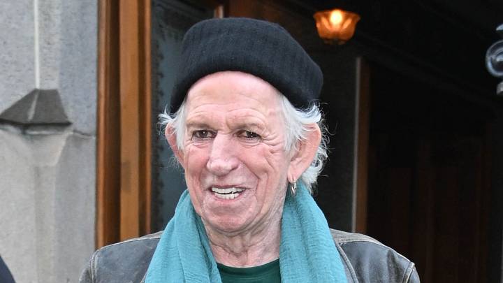 Rolling Stones' Keith Richards stops for a photo