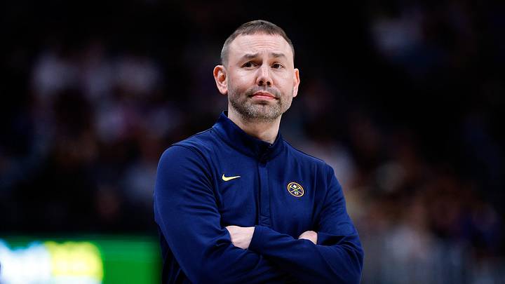 Apr 8, 2026; Denver, Colorado, USA; Denver Nuggets head coach David Adelman looks on in the second quarter against the Memphis Grizzlies at Ball Arena. Mandatory Credit: Isaiah J. Downing-Imagn Images Apr 8, 2026; Denver, Colorado, USA; Denver Nuggets head coach David Adelman looks on in the second quarter against the Memphis Grizzlies at Ball Arena. Mandatory Credit: Isaiah J. Downing-Imagn Images