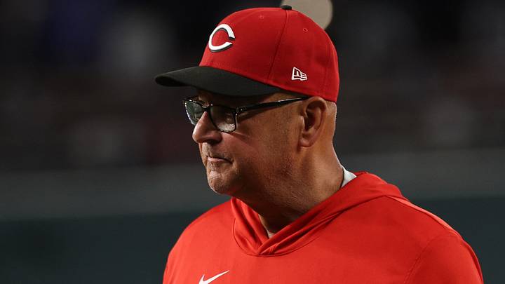 Aug 7, 2026; Washington, District of Columbia, USA; Cincinnati Reds manager Terry Francona (77) walks back to the dugout after her making a pitching change against the Washington Nationals during the second inning at Nationals Park. Mandatory Credit: Geoff Burke-Imagn Images Aug 7, 2026; Washington, District of Columbia, USA; Cincinnati Reds manager Terry Francona (77) walks back to the dugout after her making a pitching change against the Washington Nationals during the second inning at Nationals Park. Mandatory Credit: Geoff Burke-Imagn Images
