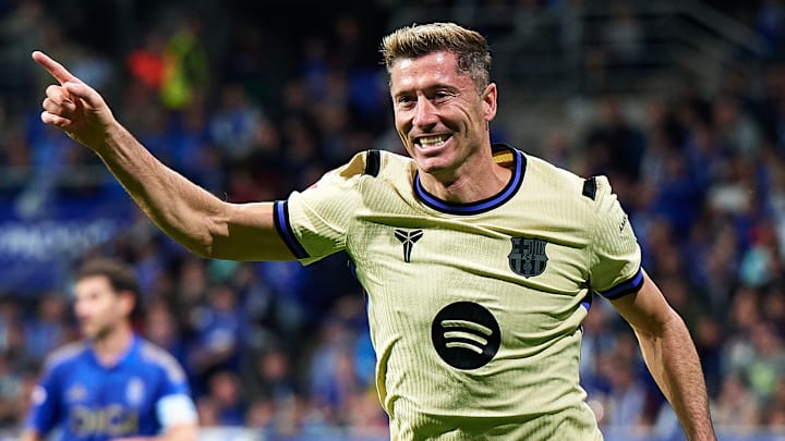 Robert Lewandowski’s third goal of the season was the match-winner vs. Real Oviedo.