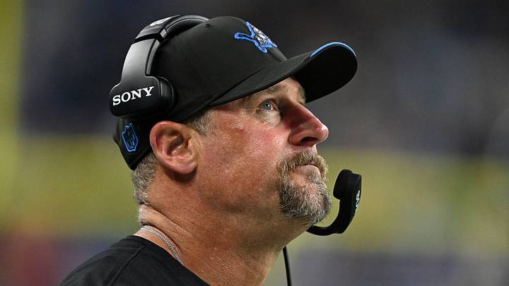 Detroit Lions head coach Dan Campbell on the sidelines in the second half of their game against the Commanders Detroit Lions head coach Dan Campbell on the sidelines in the second half of their game against the Commanders